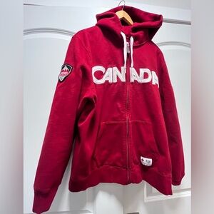 HBC Team Canada Olympic Men’s Hoodie, red, size L